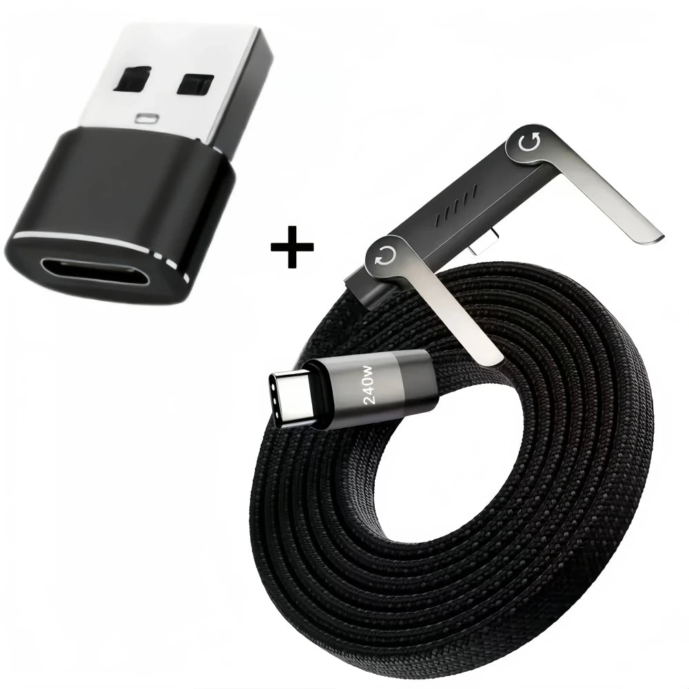 Foldable Charging Cable With Stand