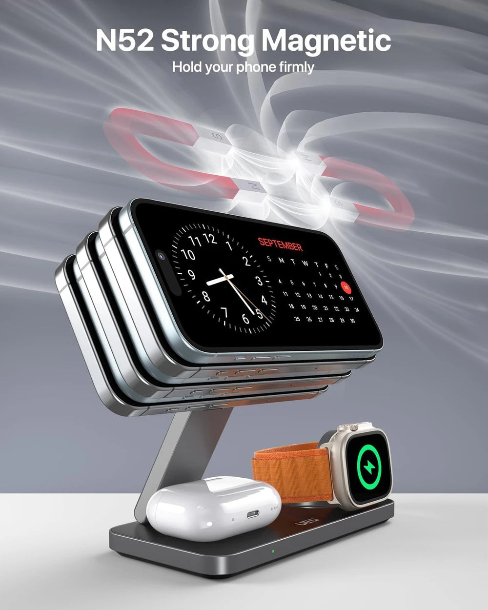 Foldable Magnetic Wireless Charging Station