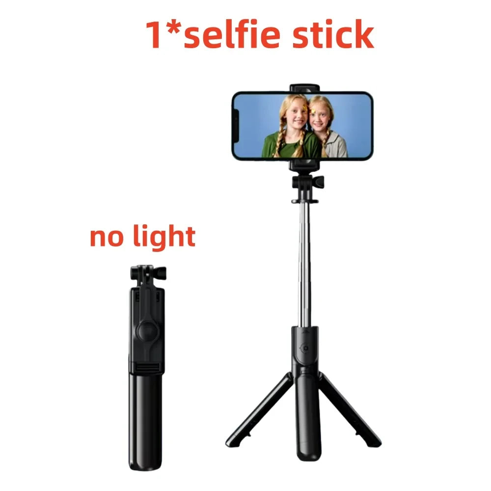 Smartphone Tripod with Bluetooth Shutter and Light
