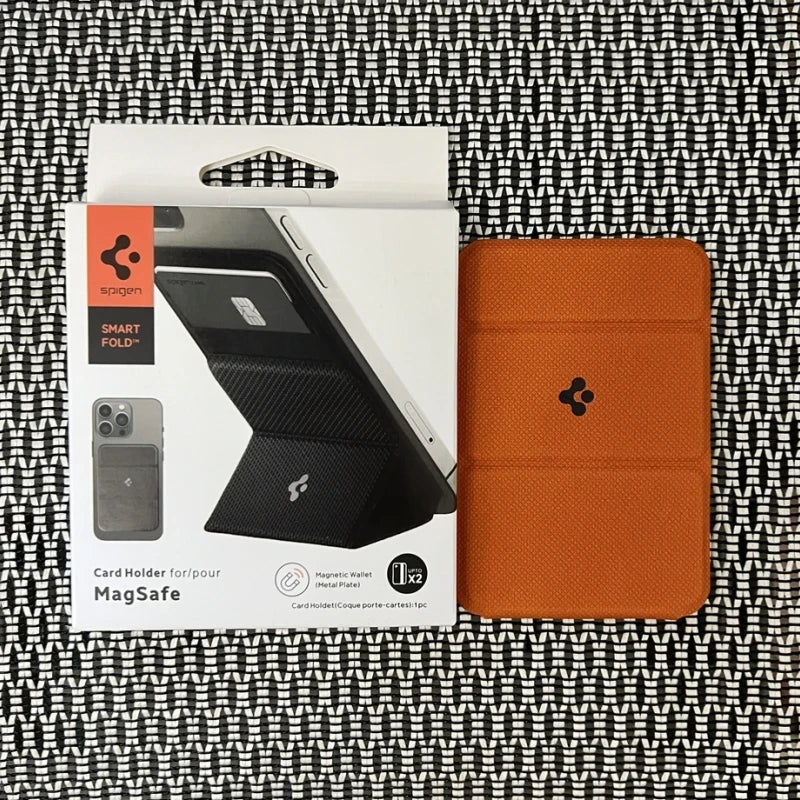 Leather Magnetic Phone Card Holder