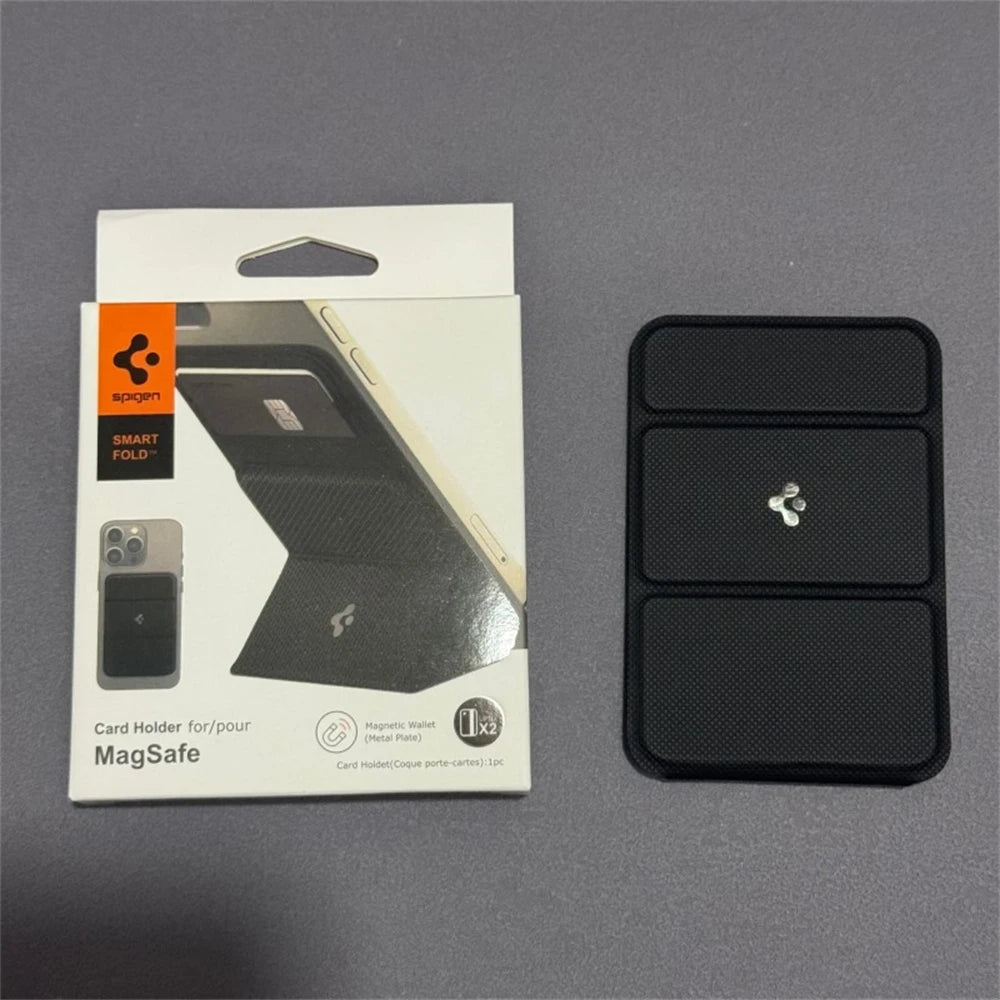 Leather Magnetic Phone Card Holder