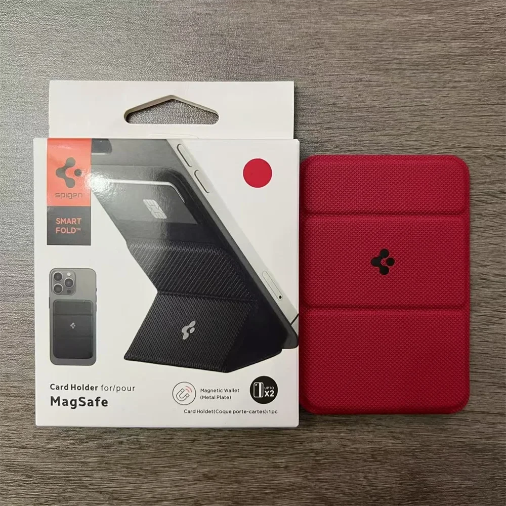 Leather Magnetic Phone Card Holder