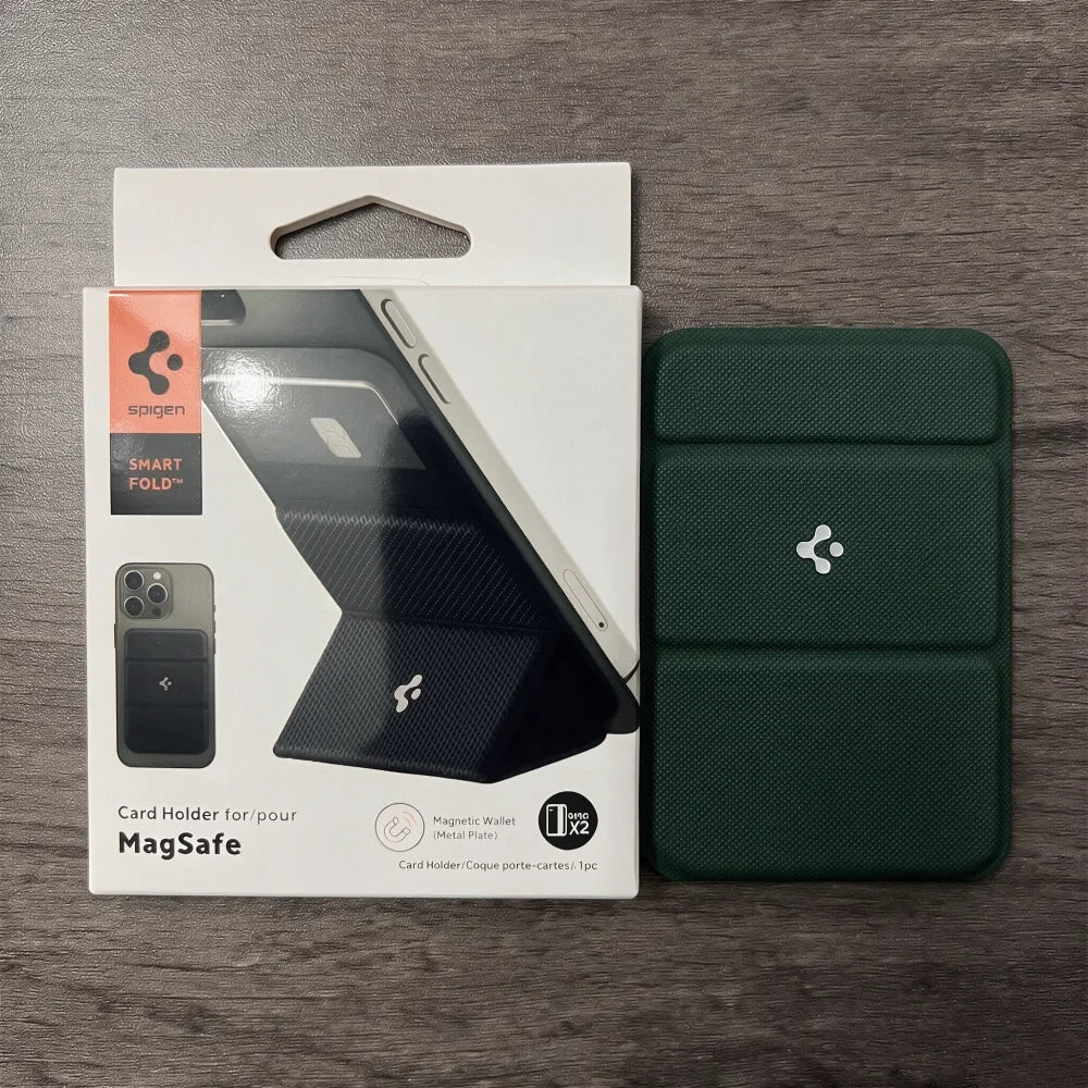Leather Magnetic Phone Card Holder
