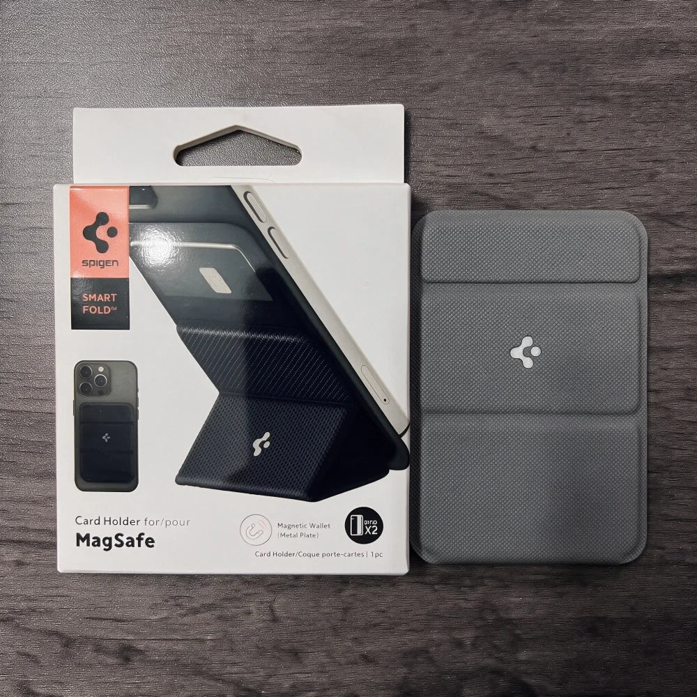 Leather Magnetic Phone Card Holder